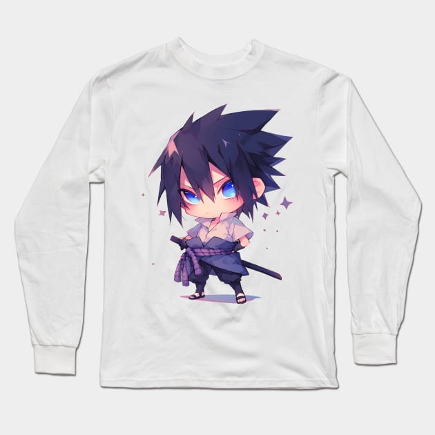 sasuke Long Sleeve T-Shirt by boxermaniac